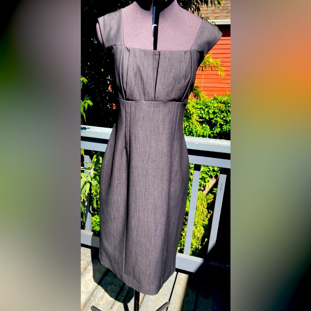 Calvin Klein Strapless Charcoal Dress